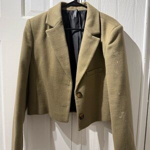 Anthropologie Olive Green Women's Blazer